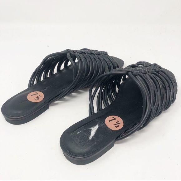REBECCA MINKOFF | Maelynn Slides Black Strappy Sandals NEW Women’s Size 7.5 - Picture 9 of 12